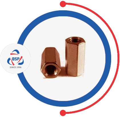 Copper Nickel 70 / 30 Long Hex Nuts Copper Nickel 70 / 30 Long Hex Nuts