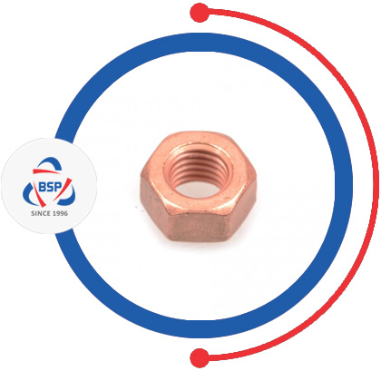 Copper Nickel 70 / 30 Machine Hex Nut Copper Nickel 70 / 30 Machine Hex Nut