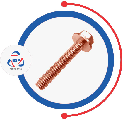 Copper Nickel 70 / 30 Hex Flange Bolts Copper Nickel 70 / 30 Hex Flange Bolts