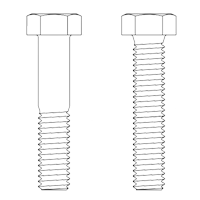 Hex Bolts Dimensions