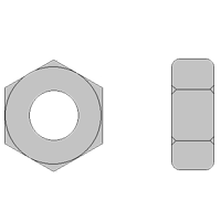 Hex Nuts Dimensions