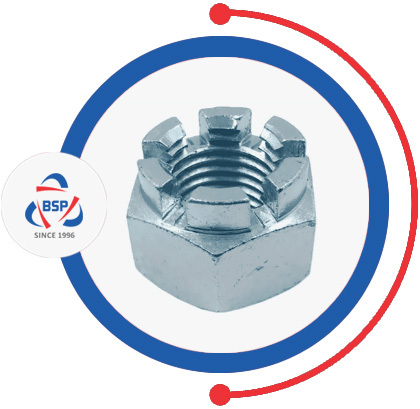 Titanium Gr 2 Slotted Hex Nuts